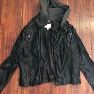 Fake leather jacket